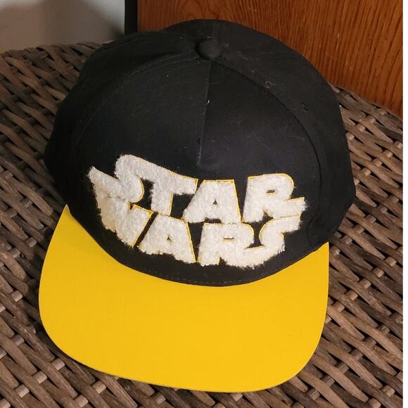 STAR WARS Lucas Films May The Force Be With You Snapback Baseball Cap Fuzzy 3D - Picture 1 of 10